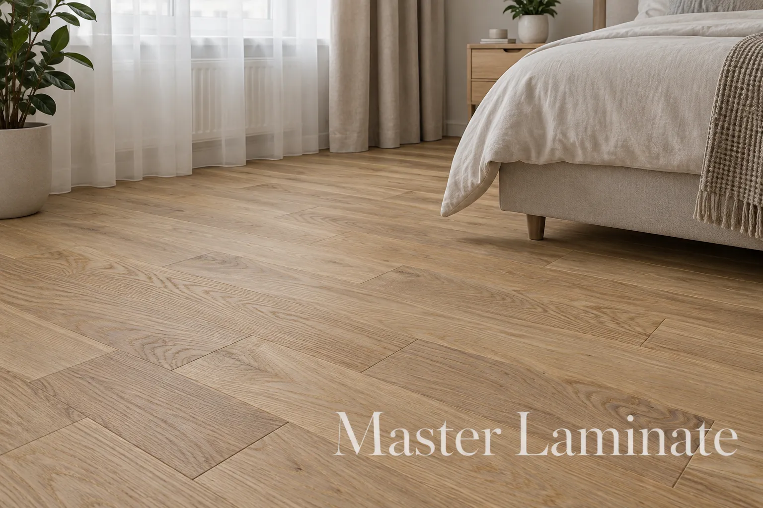 Паркетная доска Focus Floor Smart Дуб Санни Вайт 3-полосная 1116x188x14