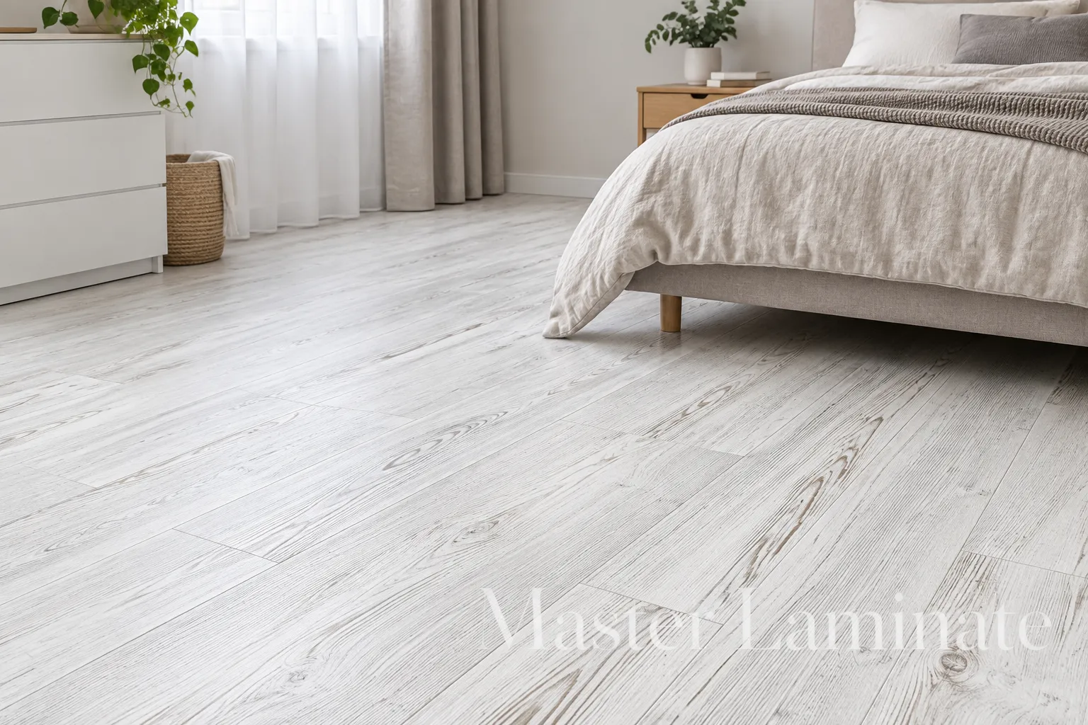 Пробковое покрытие Corkstyle Chevron White Клеевое 1235x305x6
