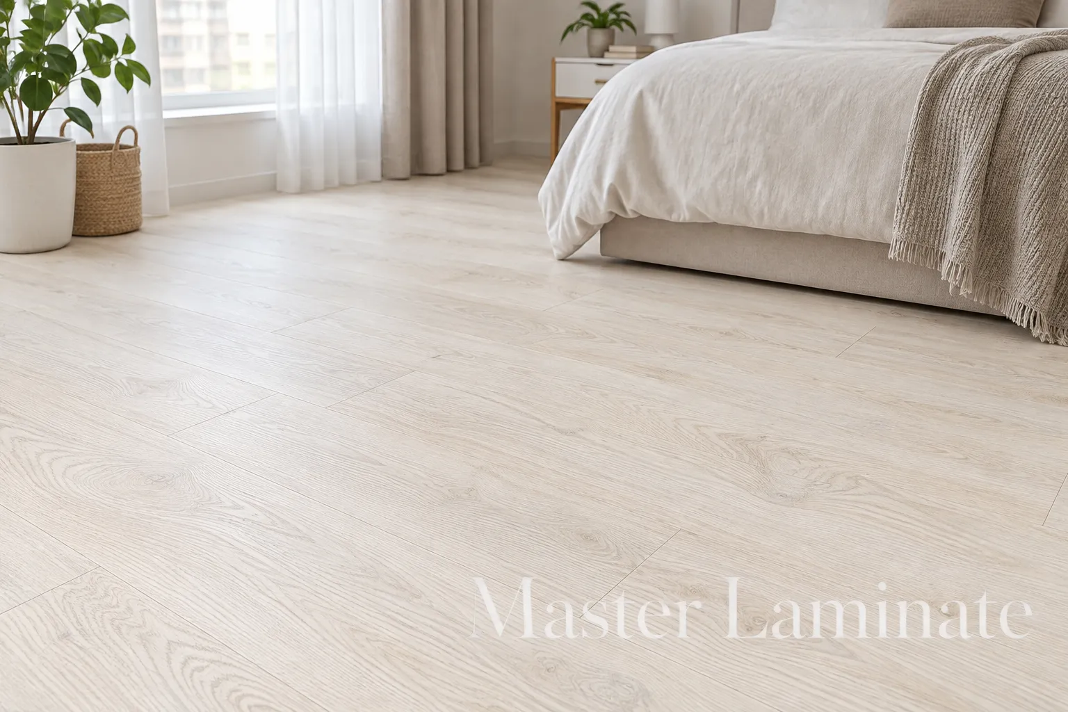 Пробковое покрытие Corkstyle Wood Oak Polar White Замковое 915x305x10