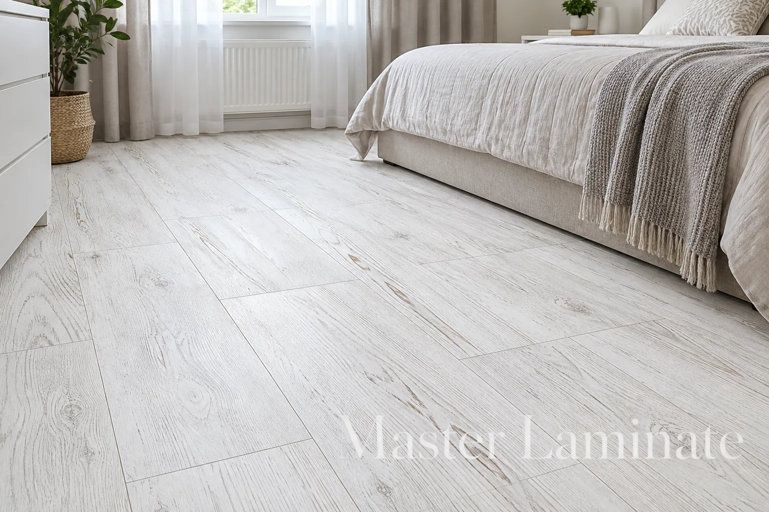 Пробковое покрытие Corkstyle Chevron White Замковое 1235x305x10