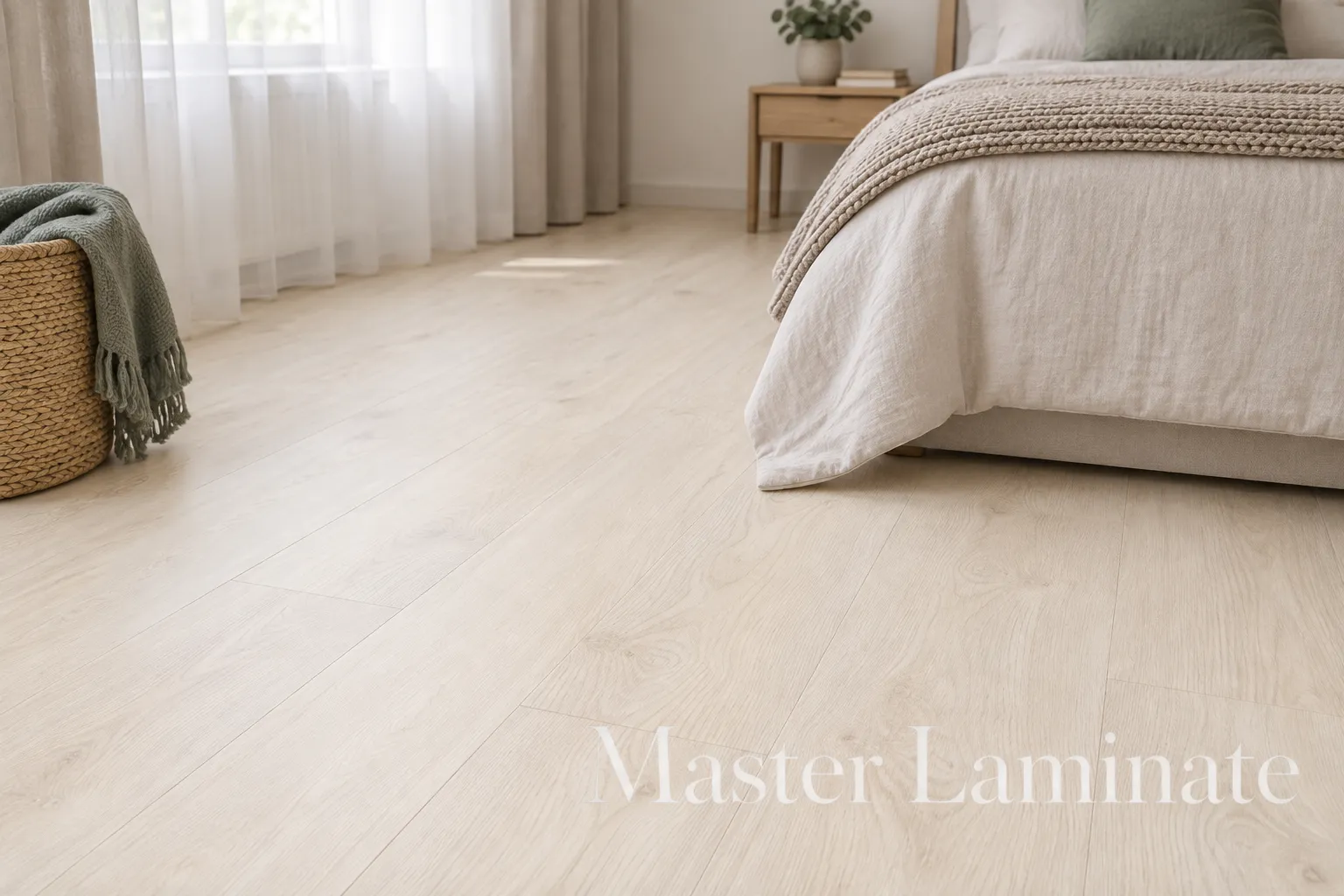 Пробковое покрытие Corkstyle Printcork Wood Oak Polar White Клеевое 915x305x6