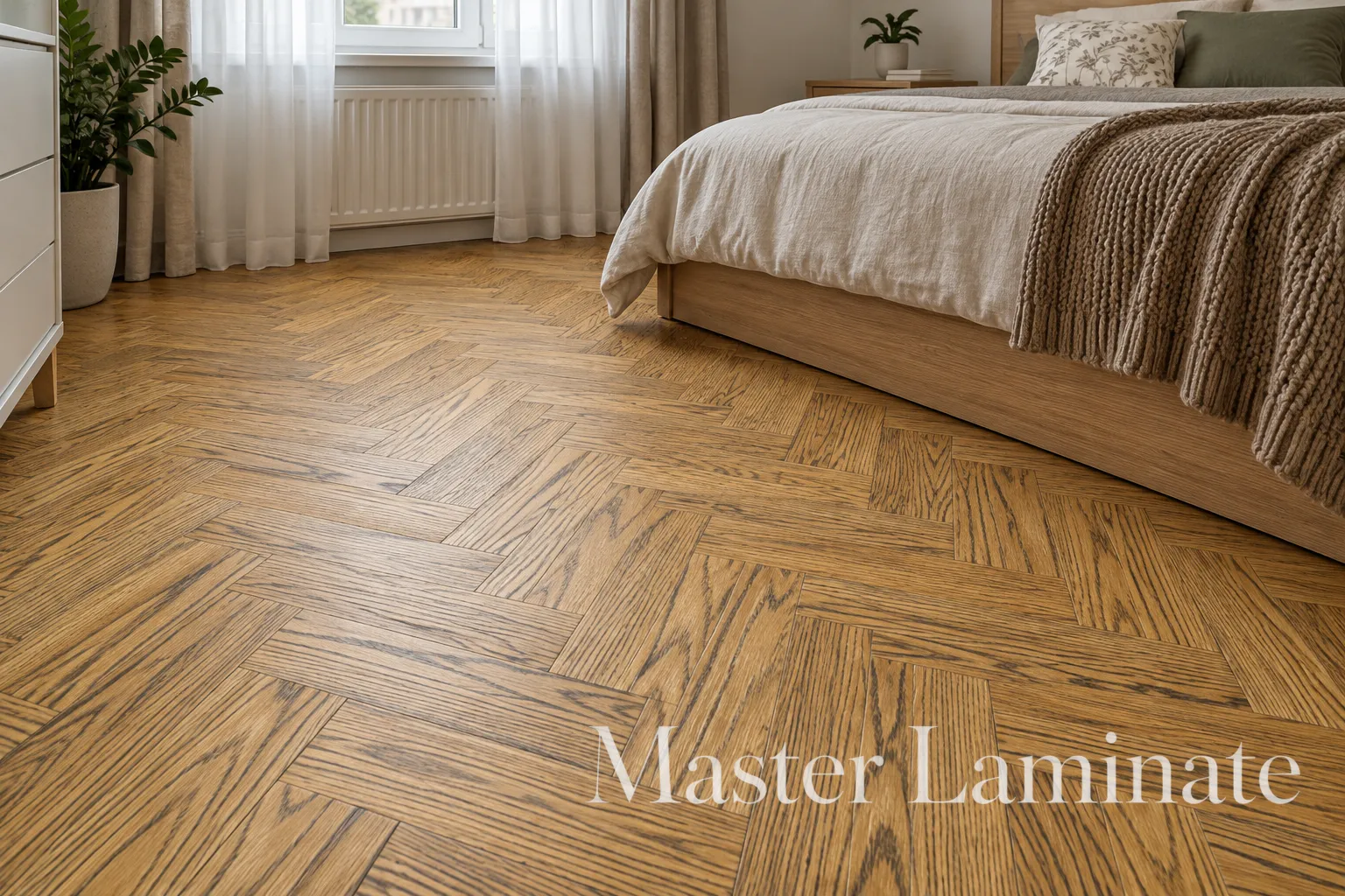 Паркетная доска Lab Arte Angle Английская Елка Дуб рустик Эбен лак 500x150x14/3