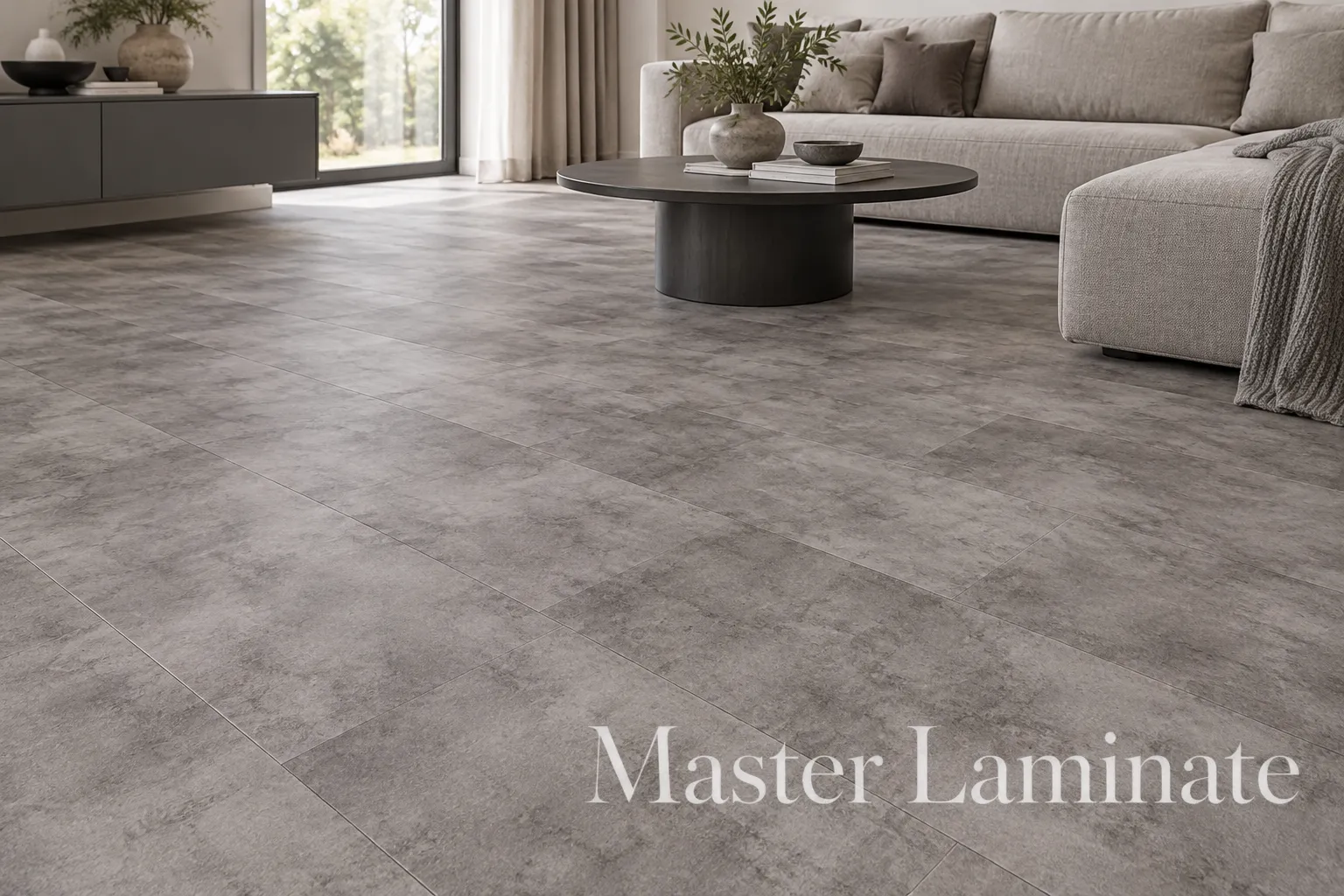 LVT Ламинат CronaPlast Камень (Stone) 2.5/43 4V Торнадо Дымчатый 600x300