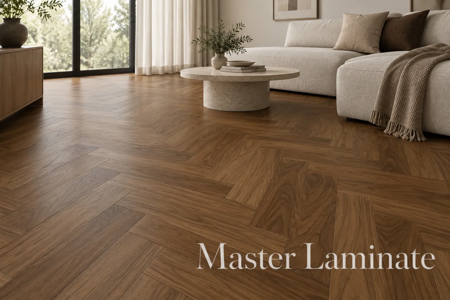 SPC Паркет Quartz Parquet Английская Елка 5/43 4V 33-400-29 Орех Американский 635x127