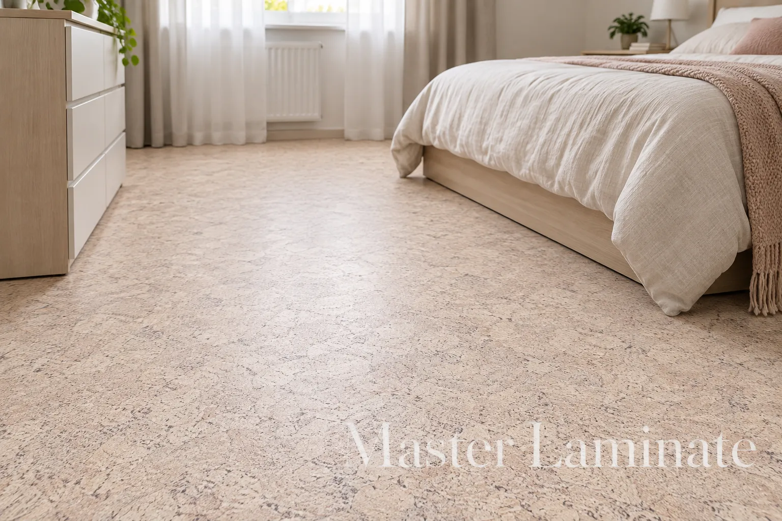 Пробковое покрытие Corkstyle Ecocork P999 Creme Замковое 915x305x10.5