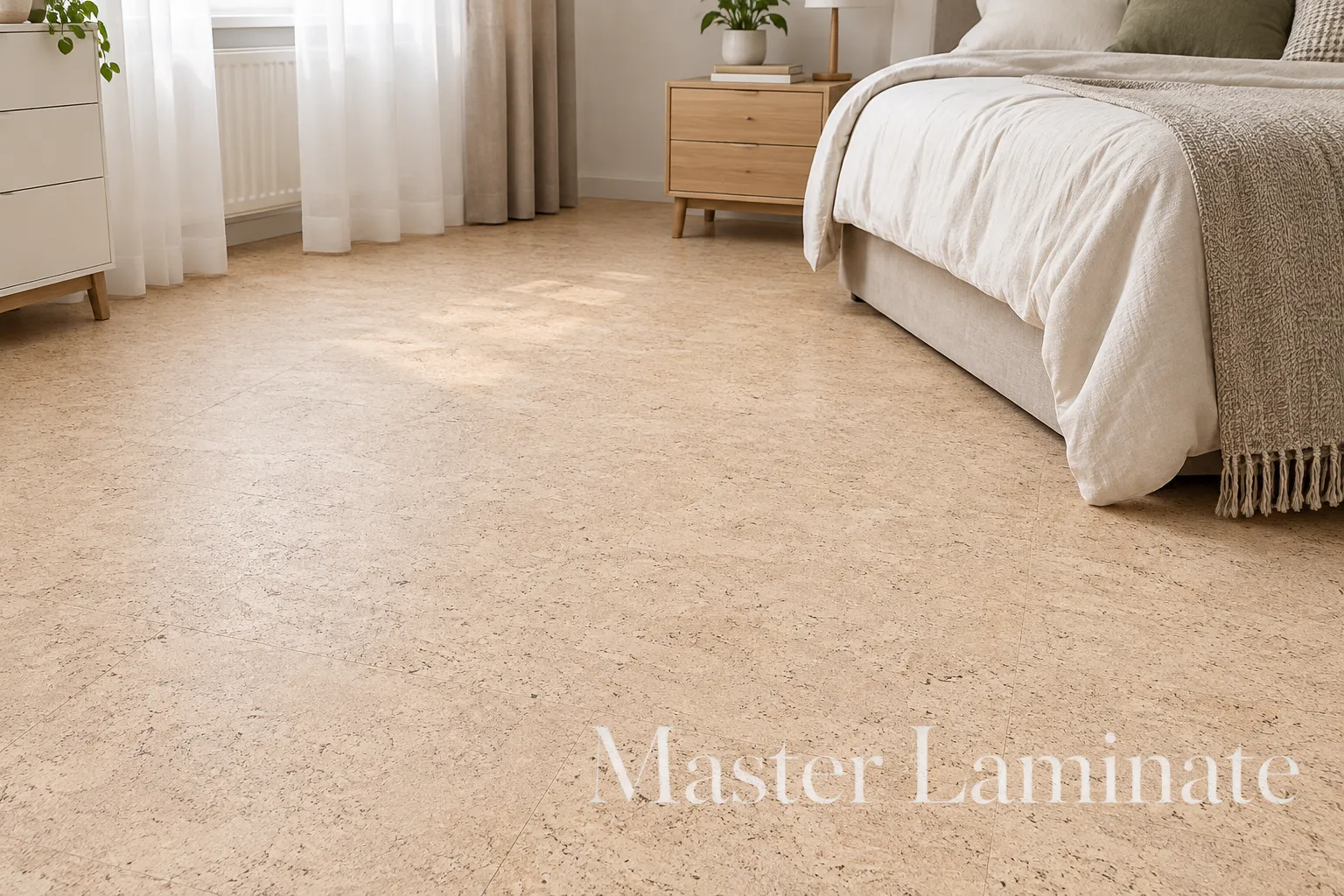 Пробковое покрытие Corkstyle Ecocork Madeira Creme Замковое 915x305x10.5