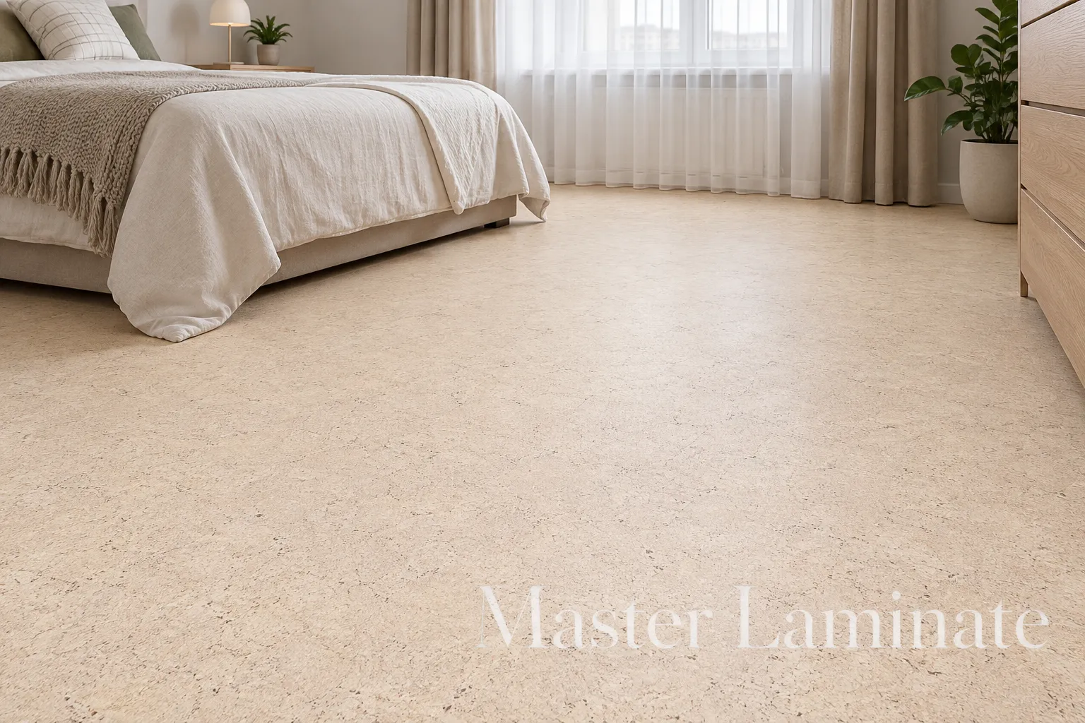 Пробковое покрытие Corkstyle Ecocork Madeira White Замковое 915x305x10.5