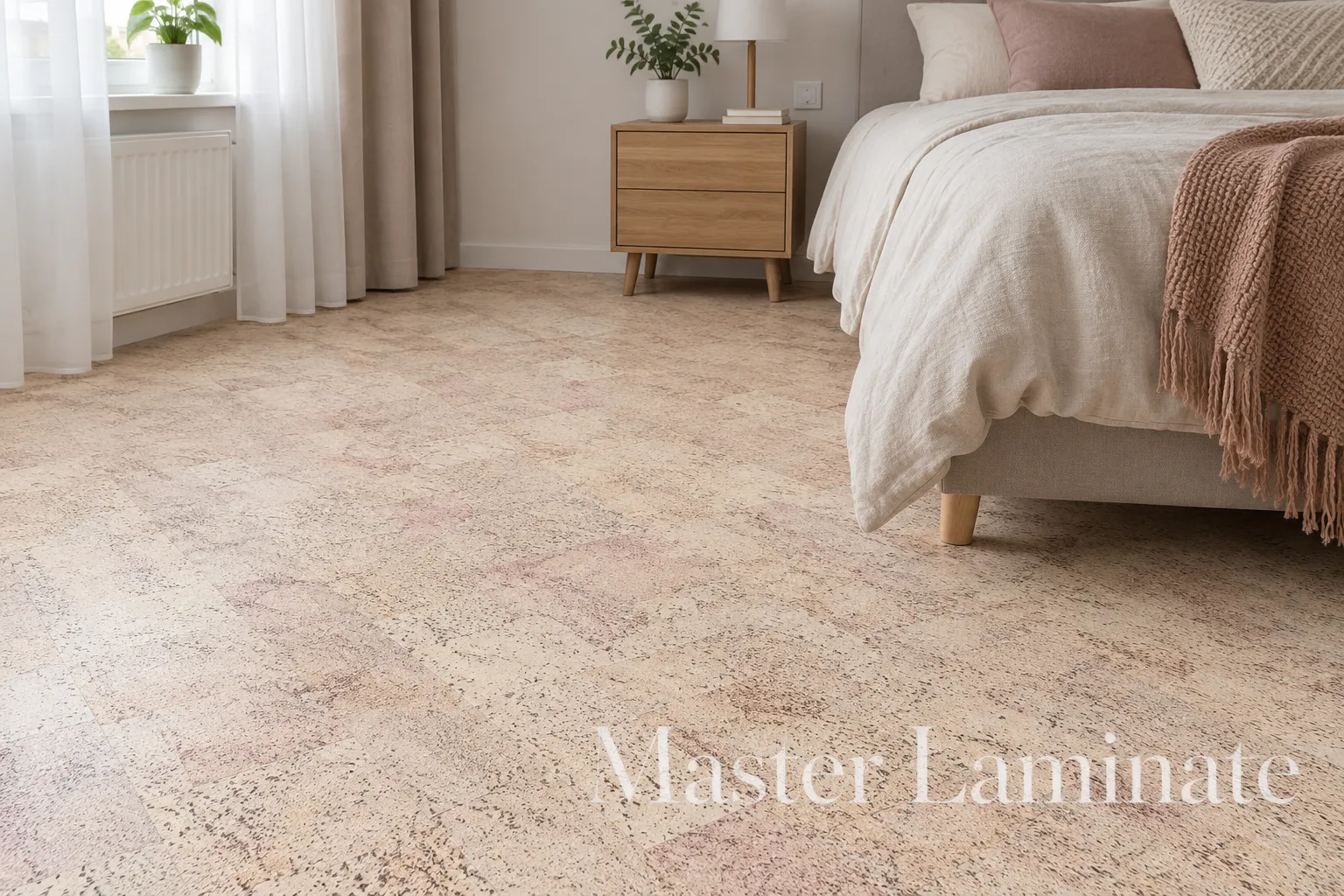 Пробковое покрытие Corkstyle Natural Cork Fantasie Creme Замковое 915x305x10.5