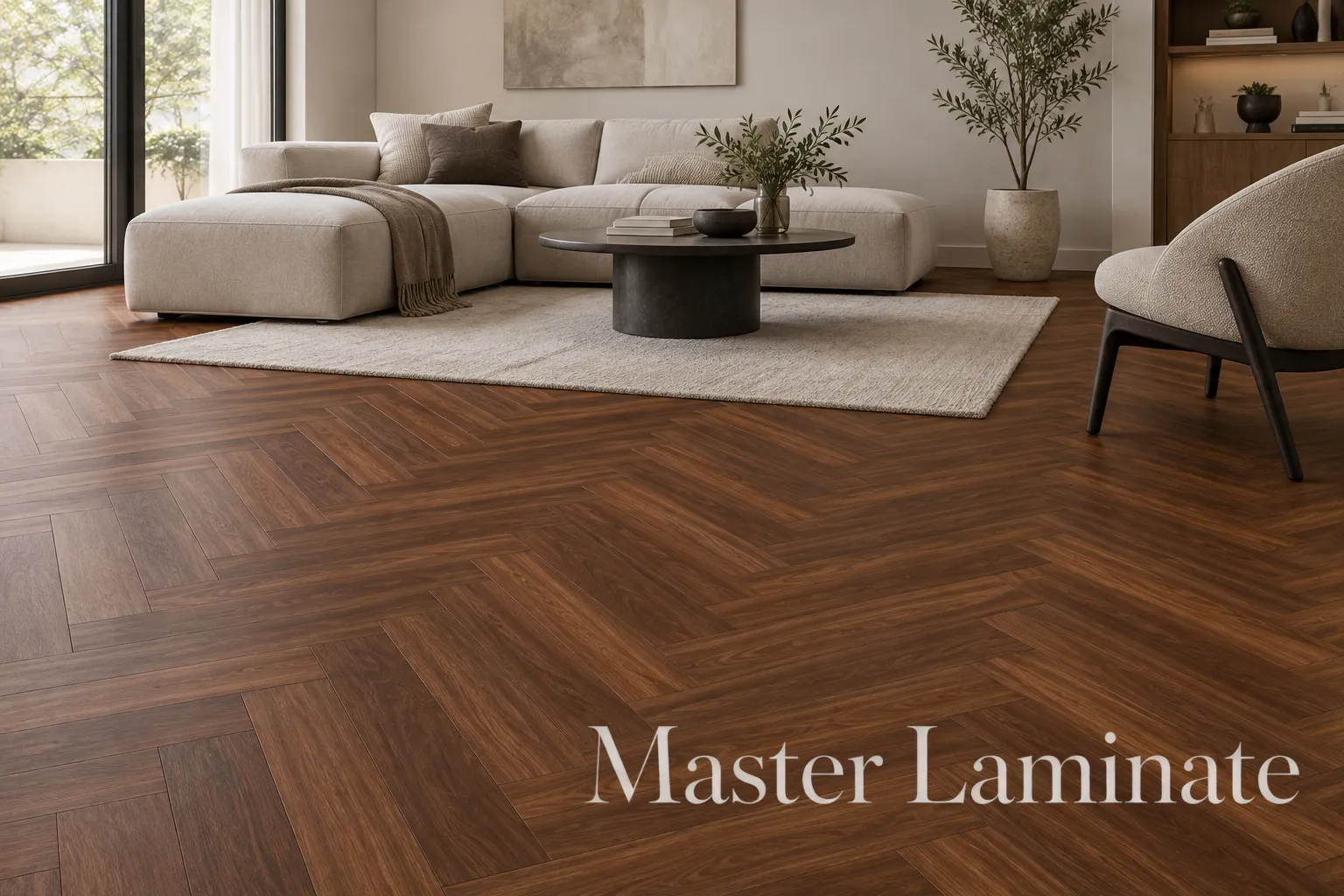 SPC Ламинат CM Floor Parkett 5.5/43 4V 40 Махагон 610x122