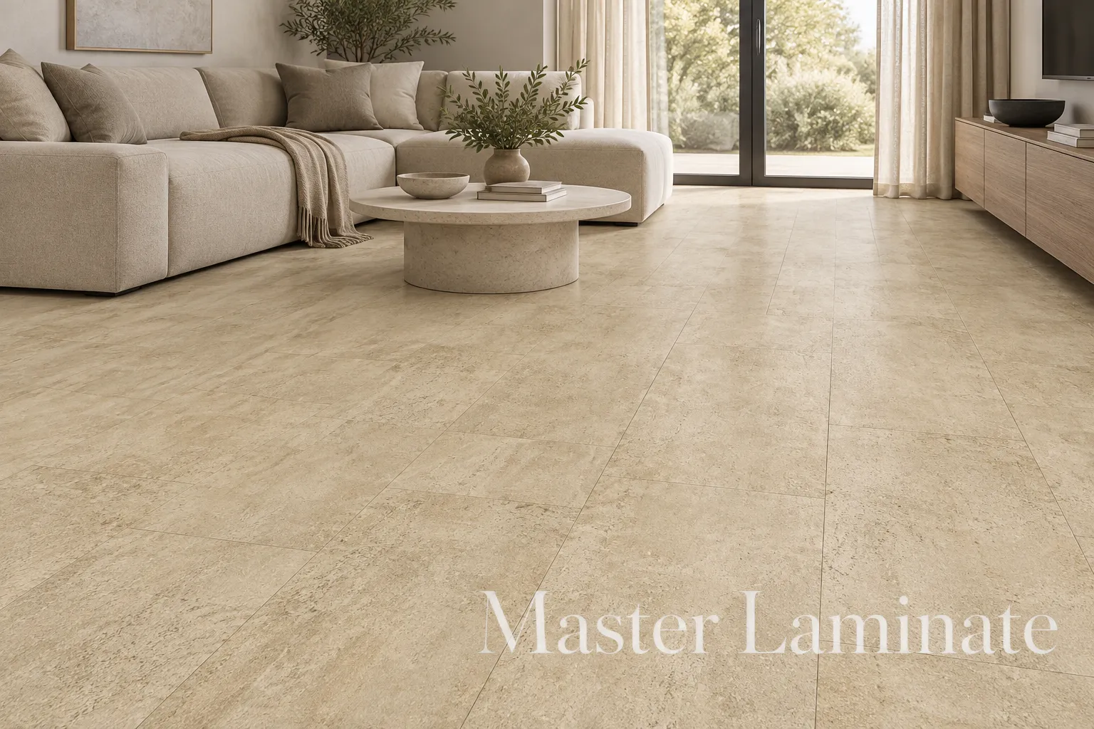 LVT Ламинат Fargo Stone 2.5/42 4V 48102-08 Травертин Песочный 606x303