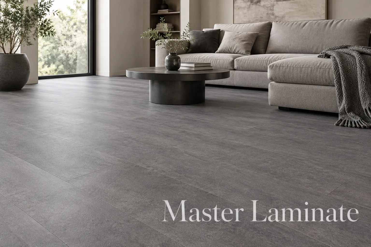 LVT Ламинат Vinilam Ceramo Stone Glue 2.5/42 4V 71610 Цемент Стальной 950x475