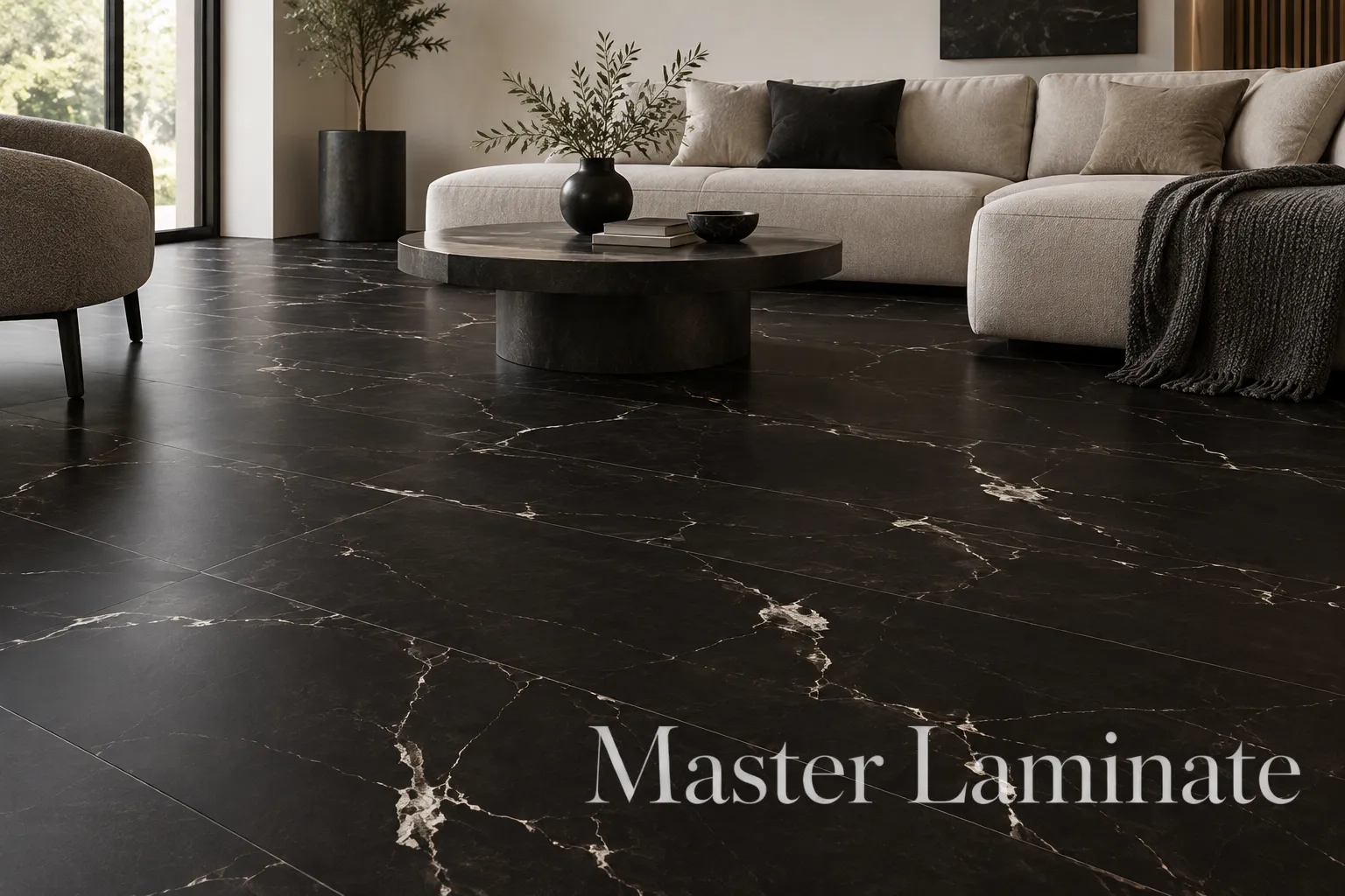 LVT Ламинат Vinilam Allure Stone Glue 2.5/42 4V 88911 Эбонитовый Мрамор 914x457