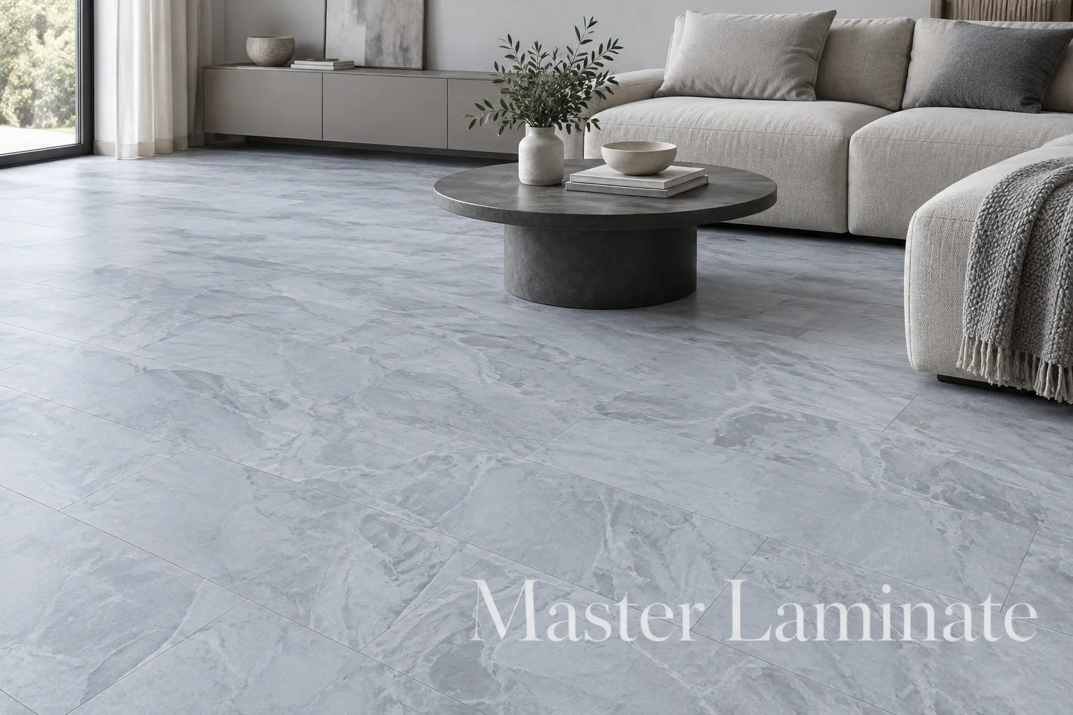 LVT Плитка Vinilam Ceramo Stone Glue 2.5/42 4V 91901 Адриатический Серый 950x475
