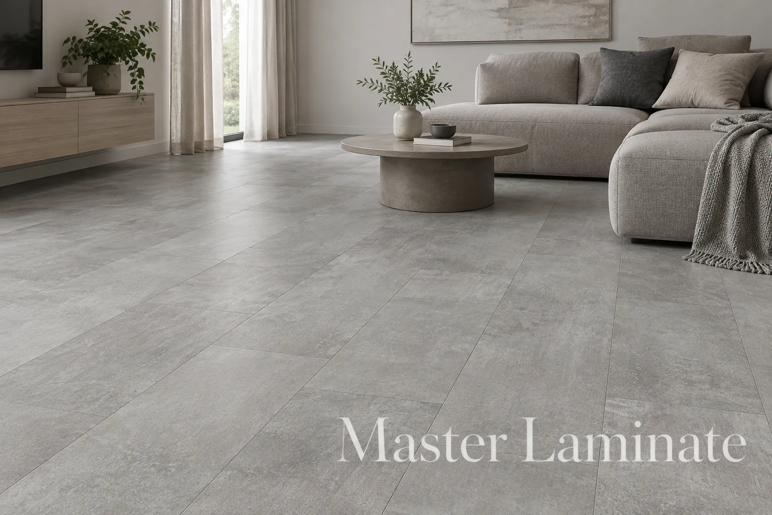 SPC Ламинат AlixFloor Stone Line 4/43 4V ALX6023-12 Камень светло-серый 610x305