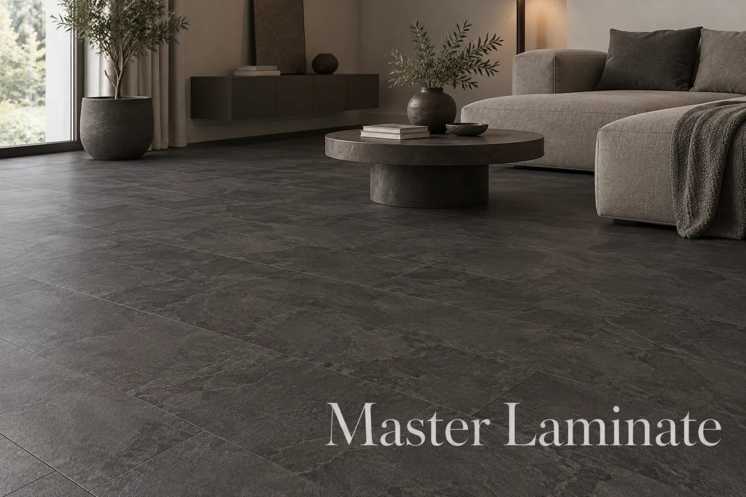 LVT Плитка Quick-Step Alpha Vinyl Oro 5/33 4V AVSTU 40035 Сланец Чёрный 610x303