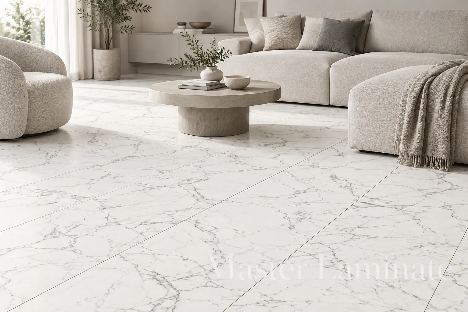 SPC Ламинат Falquon The Floor Stone 6/33 4V D2921 Carrara Marble 800x400