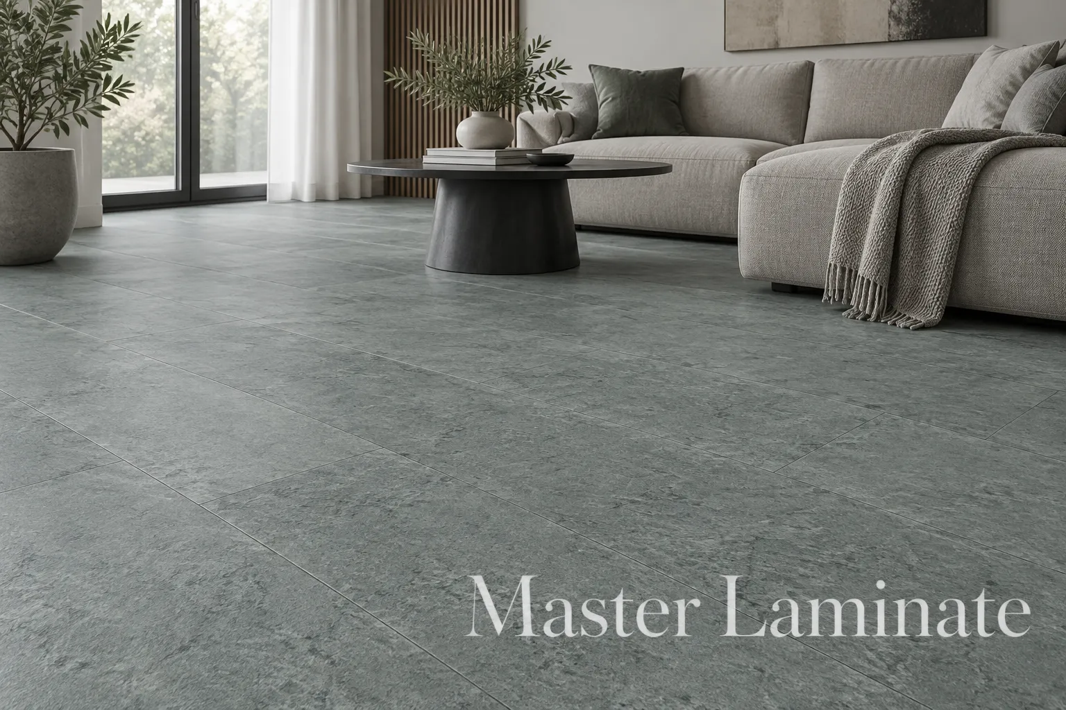 SPC Ламинат Dolce Flooring Pietra 4/43 DF-107 Бетон Гриджио 610x305