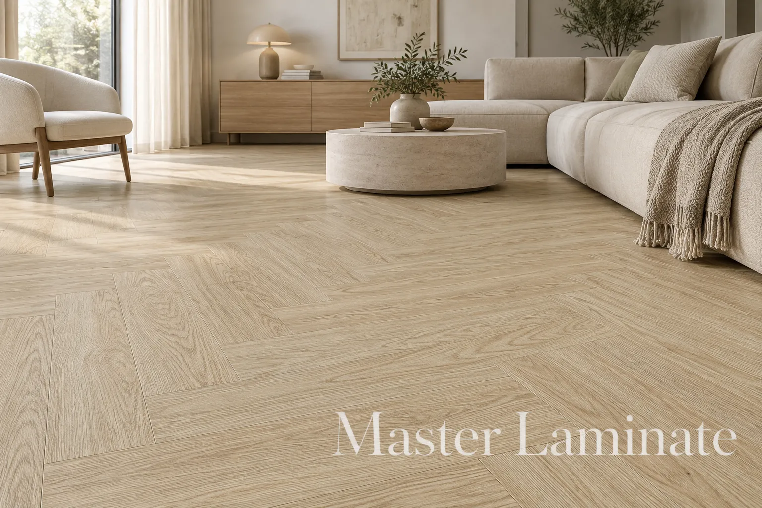 SPC Ламинат FLoorFactor Herringbone 5/34 4V HB.04 Beige Smoke Oak 675x135