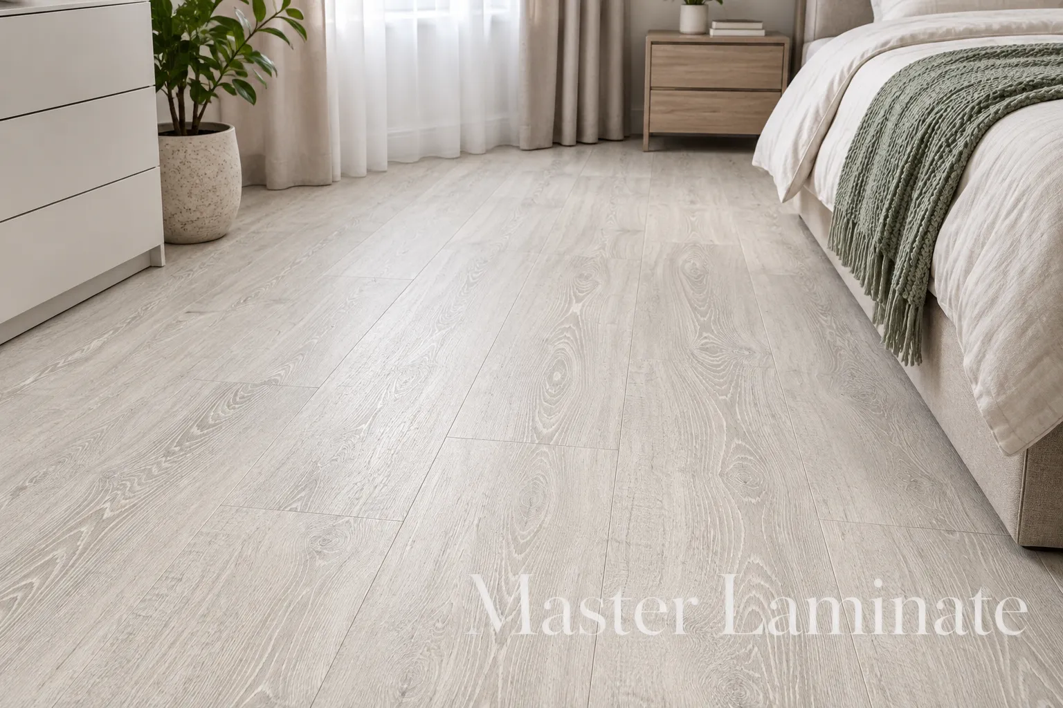 Ламинат Quick-Step Impressive 8/32 4V IM3560 Дуб Фантазийный Светло-Серый 1380x190