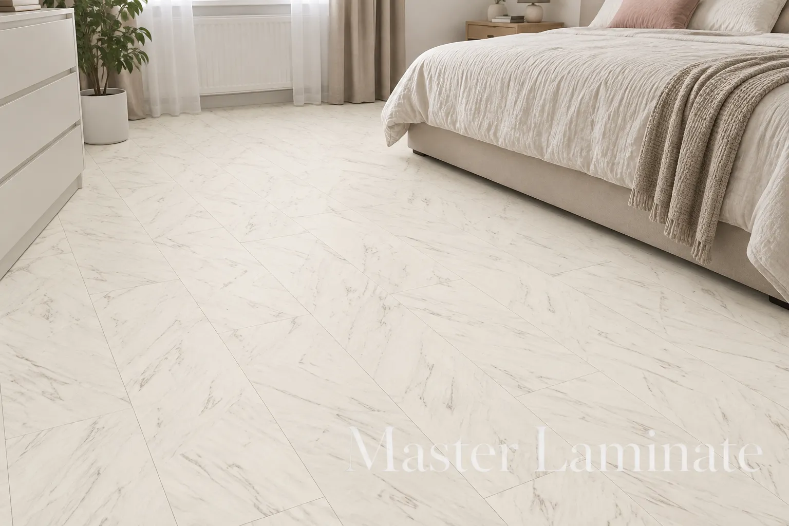 Ламинат Quick-Step Impressive Patterns Ultra 12/33 4V IPU4506 Мрамор Бежевый 1200x396