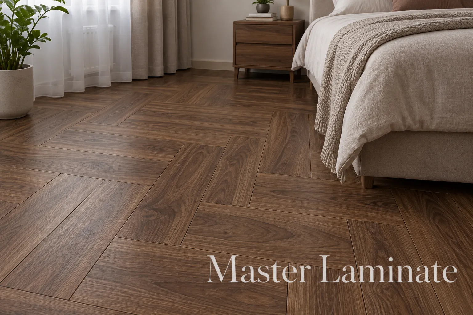 Ламинат Alpine Floor Herringbone 10/33 4V LF107-12 Орех Трентино 600x100