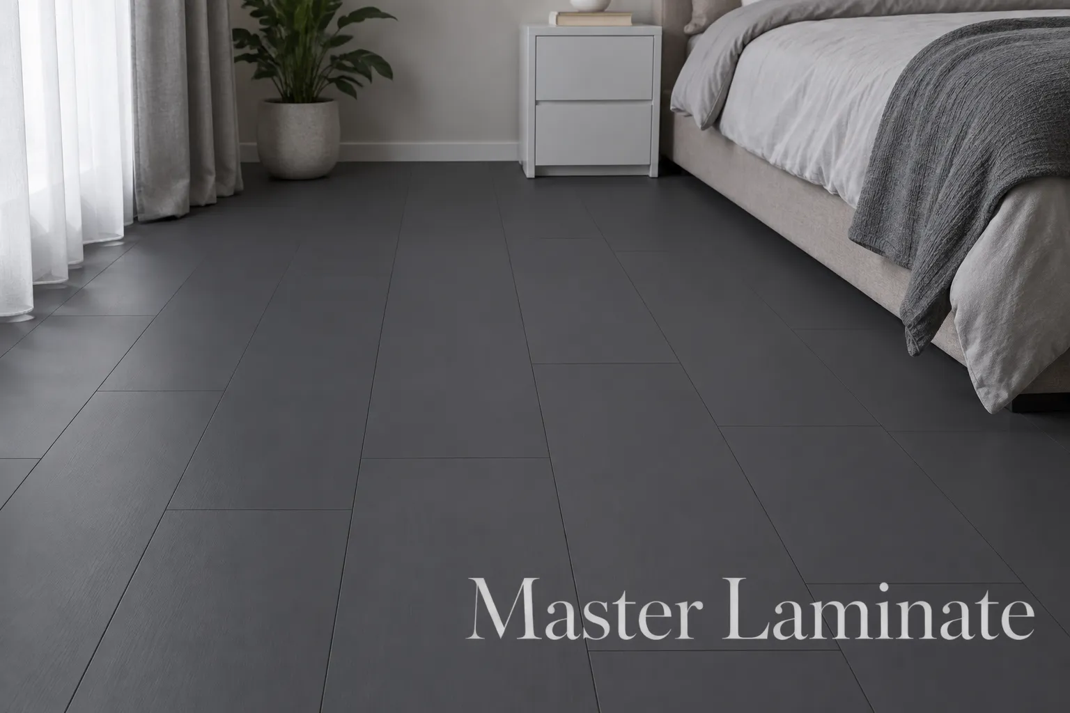 Ламинат Alpine Floor Stone Mood 12/34 4V LF402-02 Серый монохром (Grey Monochrome) 600x298