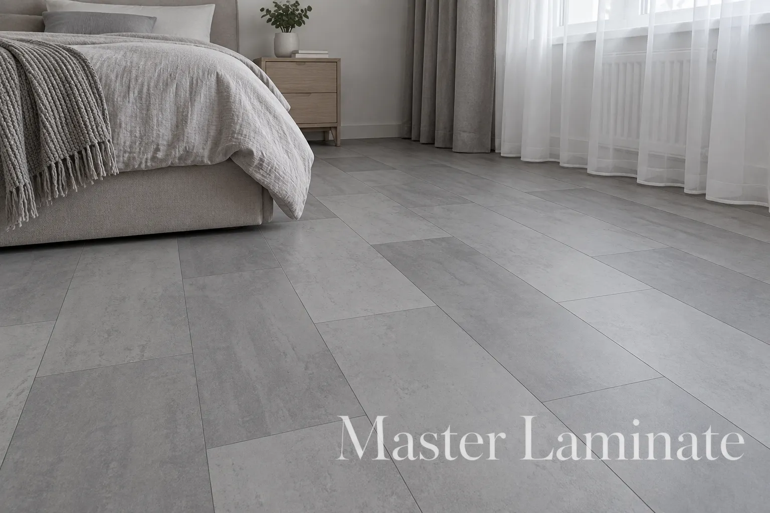 Ламинат Alpine Floor Stone Mood 12/34 4V LF402-05 Светлый бетон (Concrete Light) 600x298