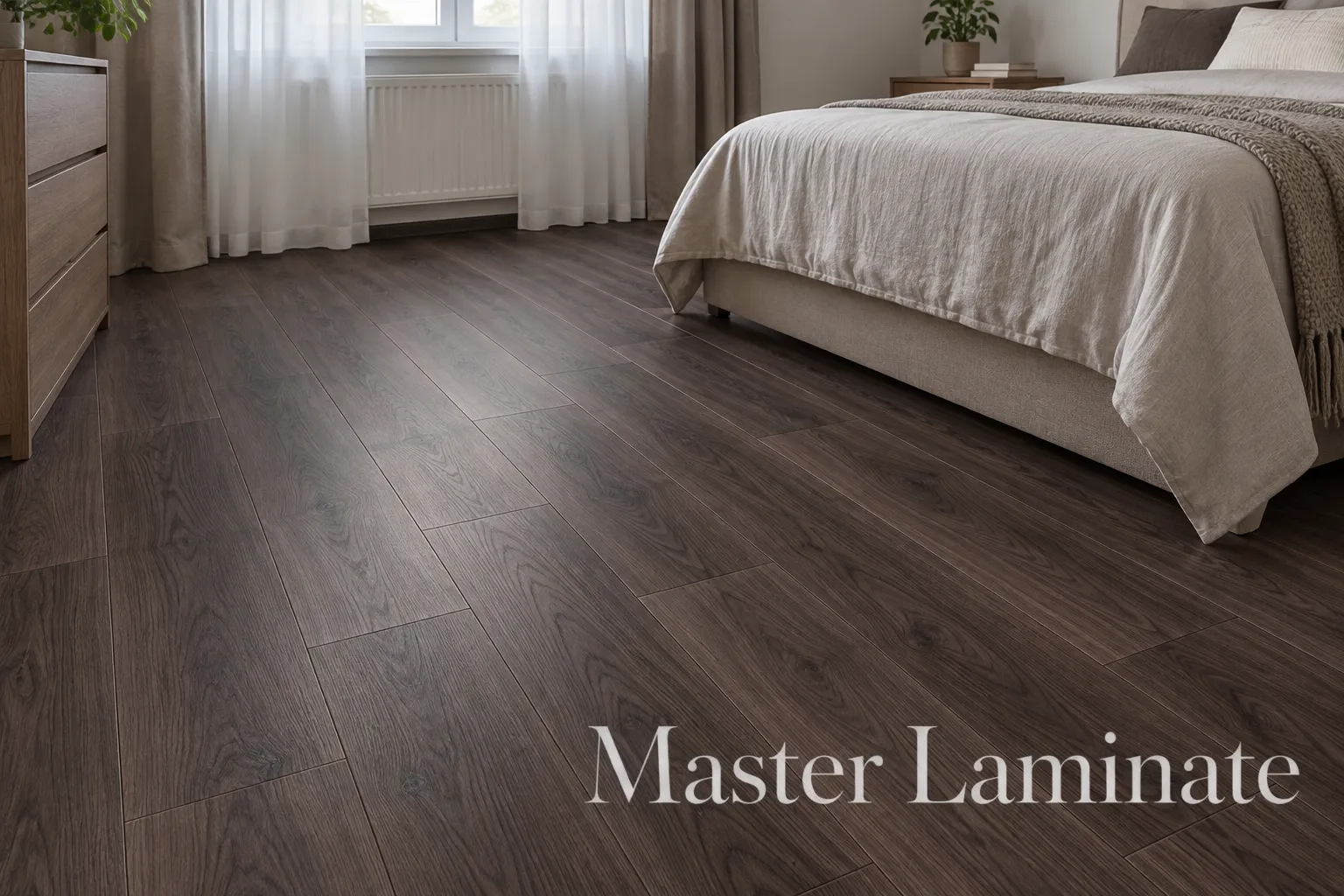 Ламинат Alpinext Quick Style 8/33 4V LF601-08 Дуб темный коричневый 1218x198