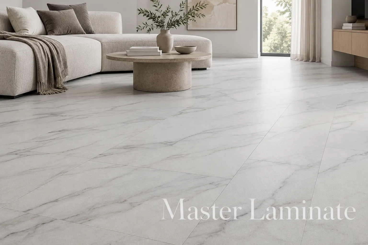 SPC Плитка Lamiwood Aquamarine 5/43 M-01 Мрамор Бьянко 610x305