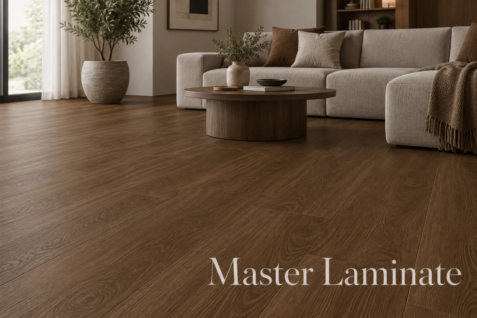 SPC Ламинат Falquon The Floor Wood 6/33 4V P6005 Marrone Oak 1500x200