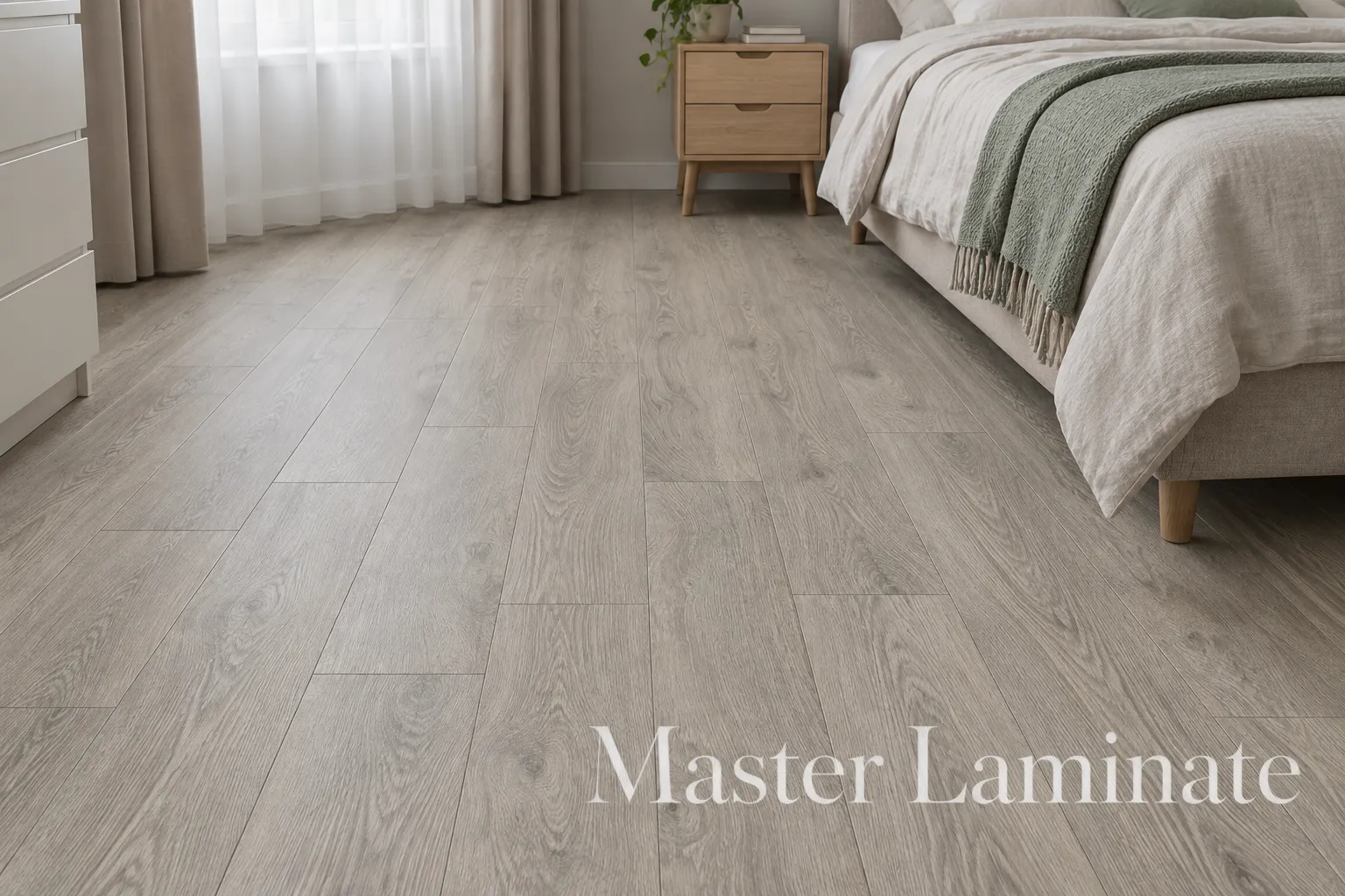 Ламинат Quick-Step Perspective Wood 9/34 4V PW1406 Дуб Селект Светло-Серый 1380x156