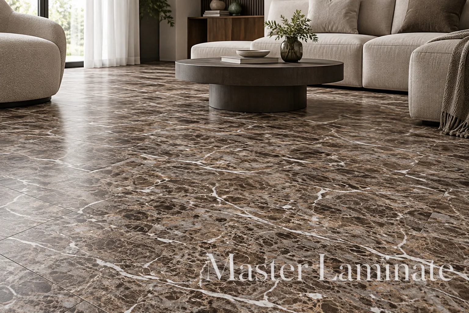 SPC Ламинат Royal Floor Royal Home 4/34 4V RF1119 Фьюжен Блэк 600x300