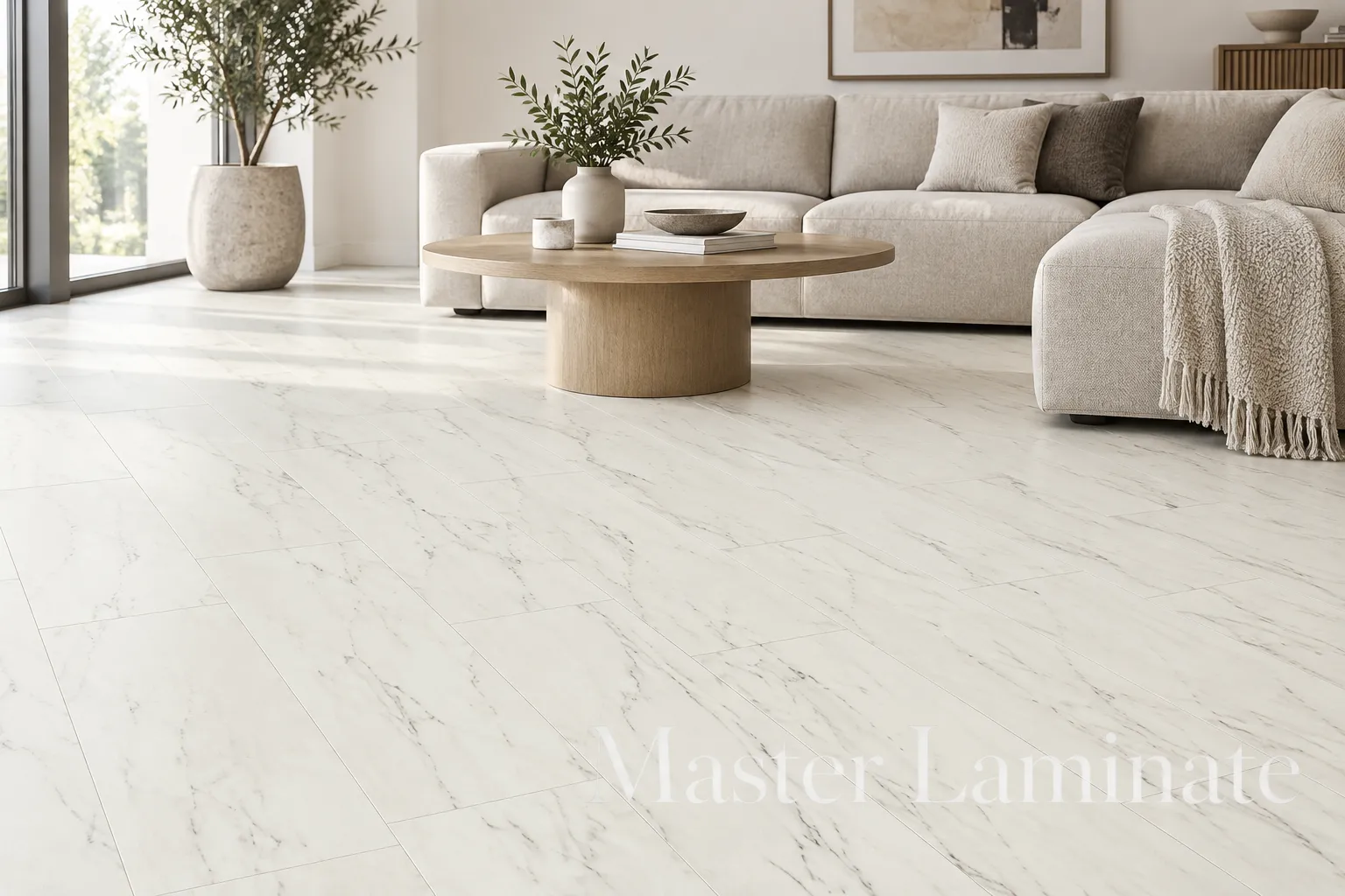 LVT Плитка Quick-Step Vinyl Flex Blush 2.5/33 4V SGTC20305 Мрамор Белый Лунный 609.6x609.6