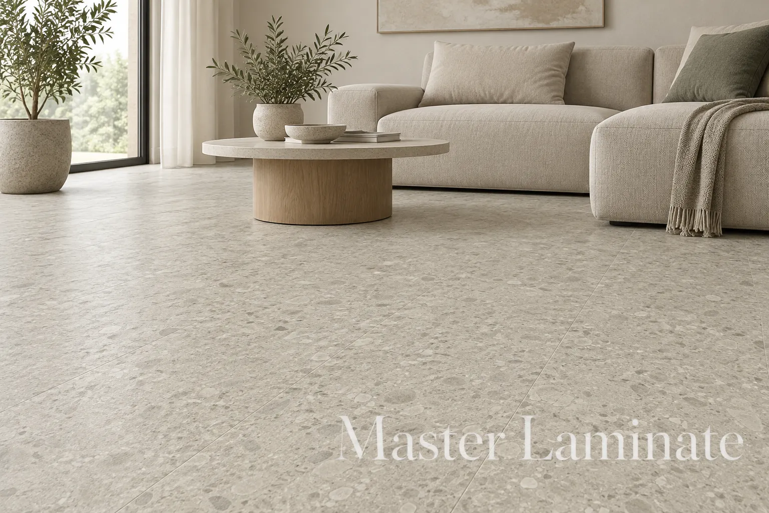 LVT Плитка Quick-Step Vinyl Flex Blush 2.5/33 4V SGTC20306 Сеппо Теплый Серый 609.6x609.6