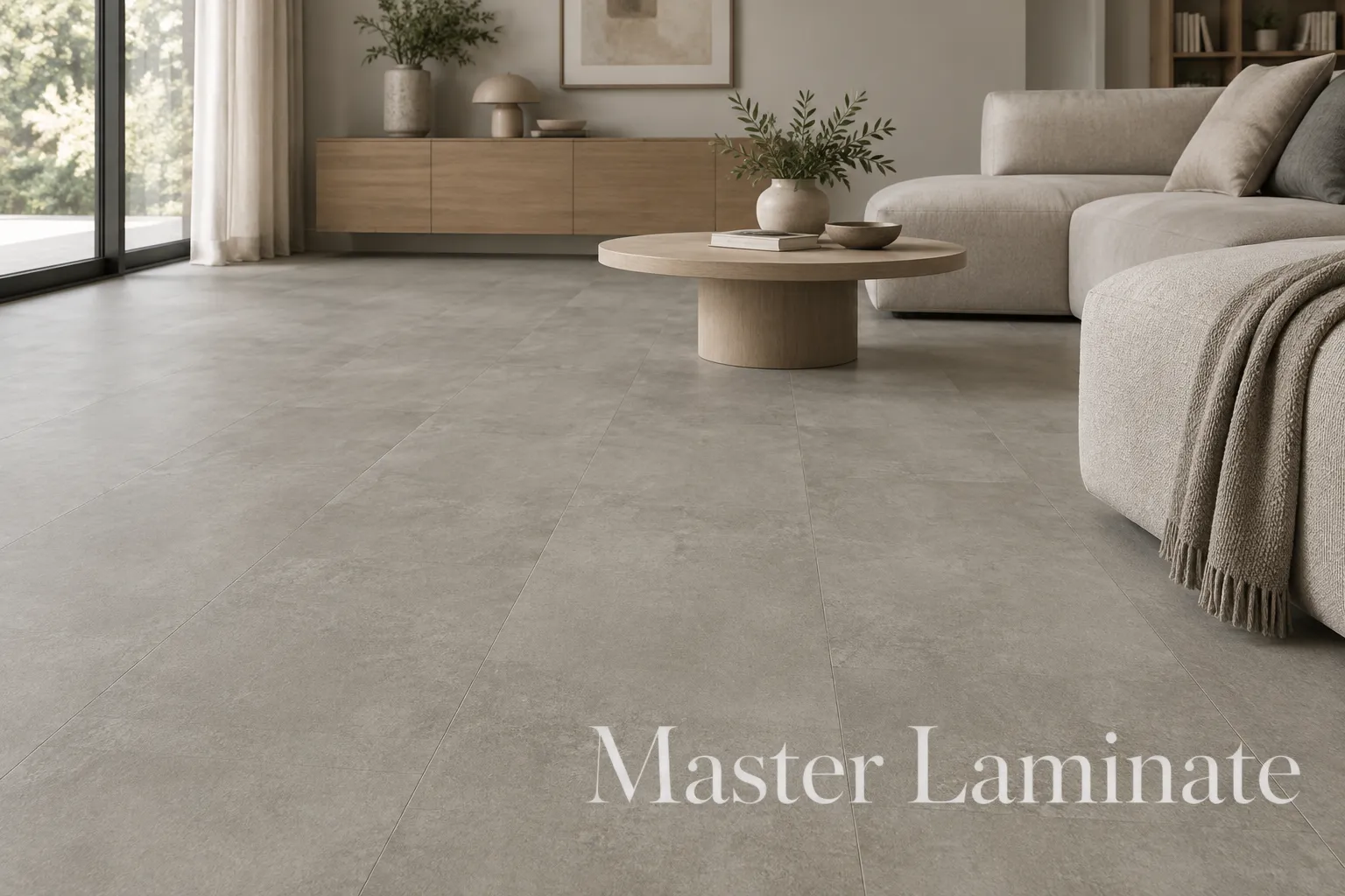 LVT Плитка Quick-Step Vinyl Flex Blush 2.5/33 4V SGTC20309 Цемент Теплый Серый 609.6x609.6